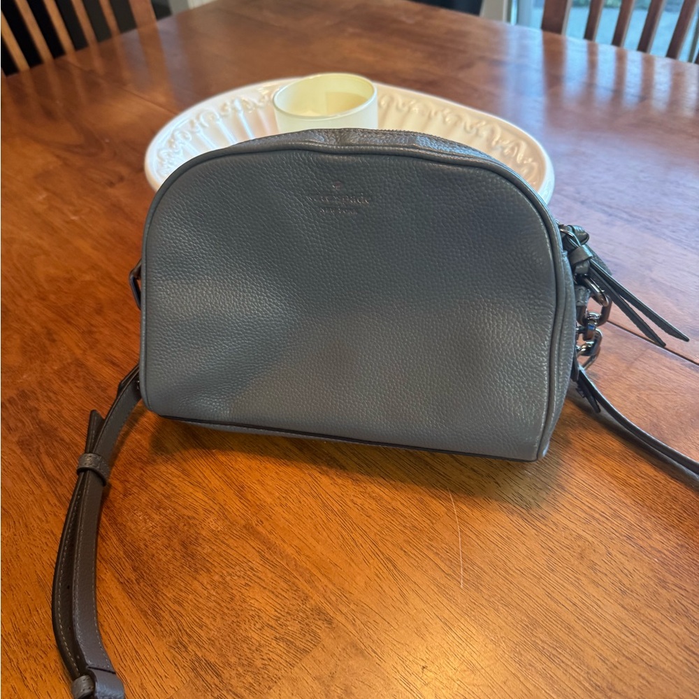 Kate Spade Iced Slate Mulberry Street Bag EUC